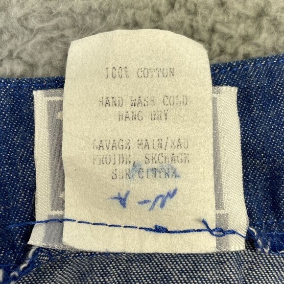 Vintage Jean Jacket Women Large Blue Studded Blue Jean Southwest Aztec 80s Rodeo - Picture 10 of 16